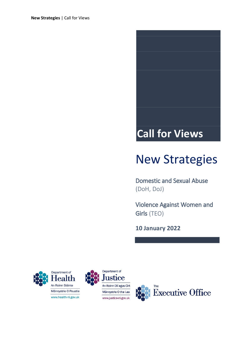 Call for Views, New Strategies 