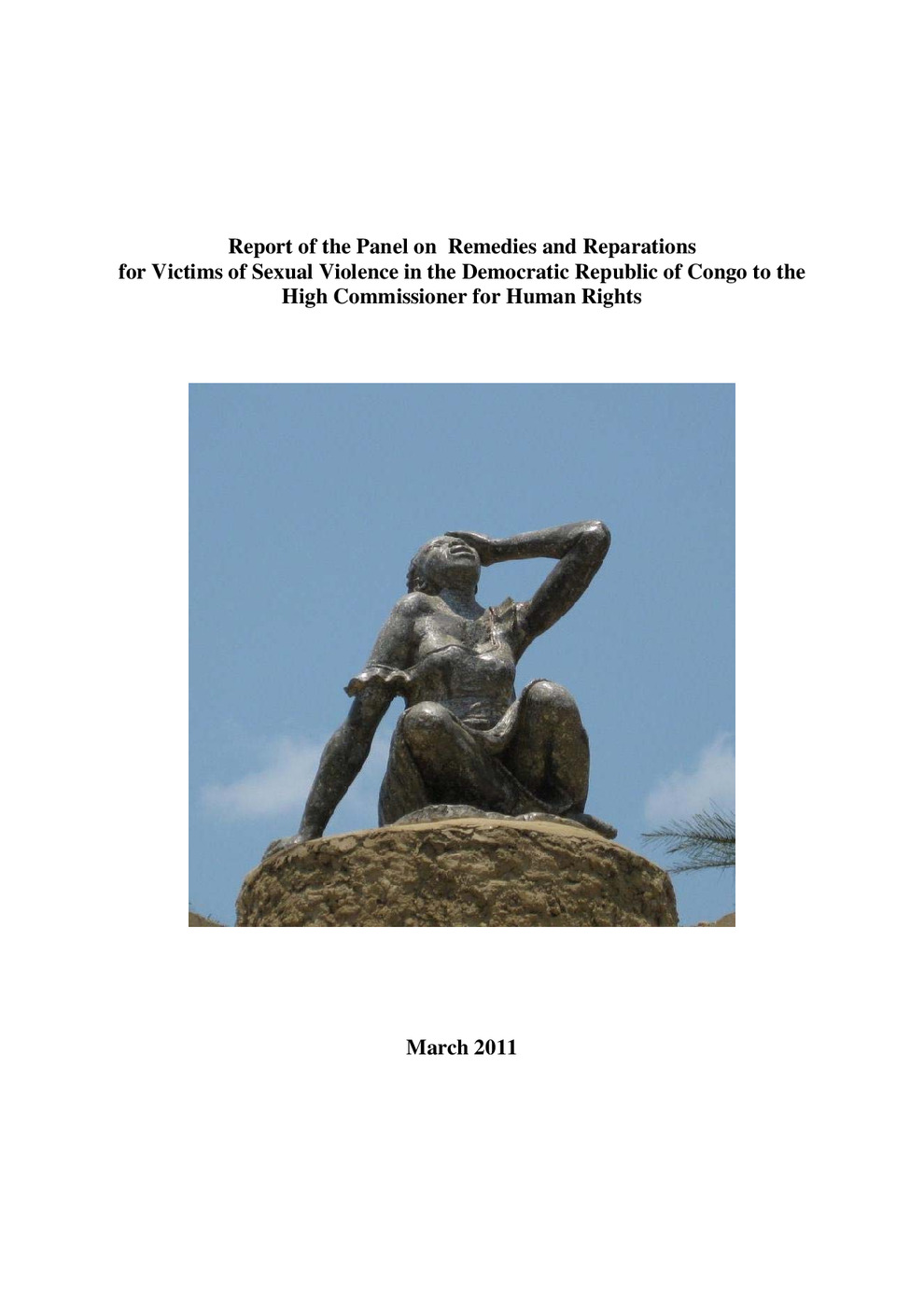 Report of the Panel on Remedies and Reparations for Victims of Sexual Violence in the DRC 