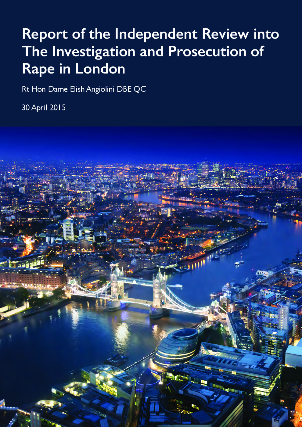 Report of the Independent Review into The Investigation and Prosecution of Rape in London