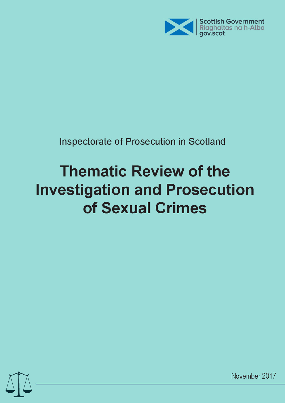 Thematic Review of the Investigation and Prosecution of Sexual Crimes in Scotland 