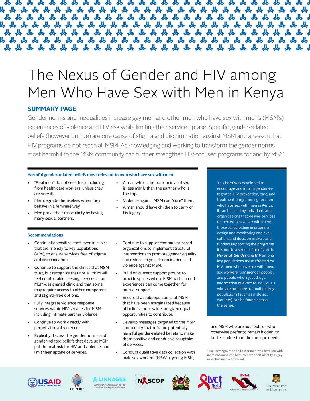 The Nexus of Gender and HIV Among Men Who Have Sex with Men in Kenya