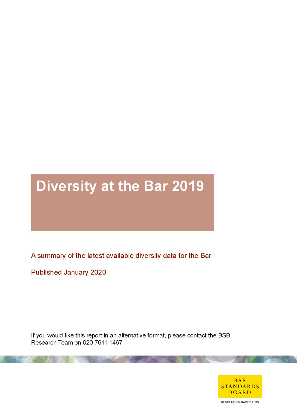 Diversity at the Bar 2019 