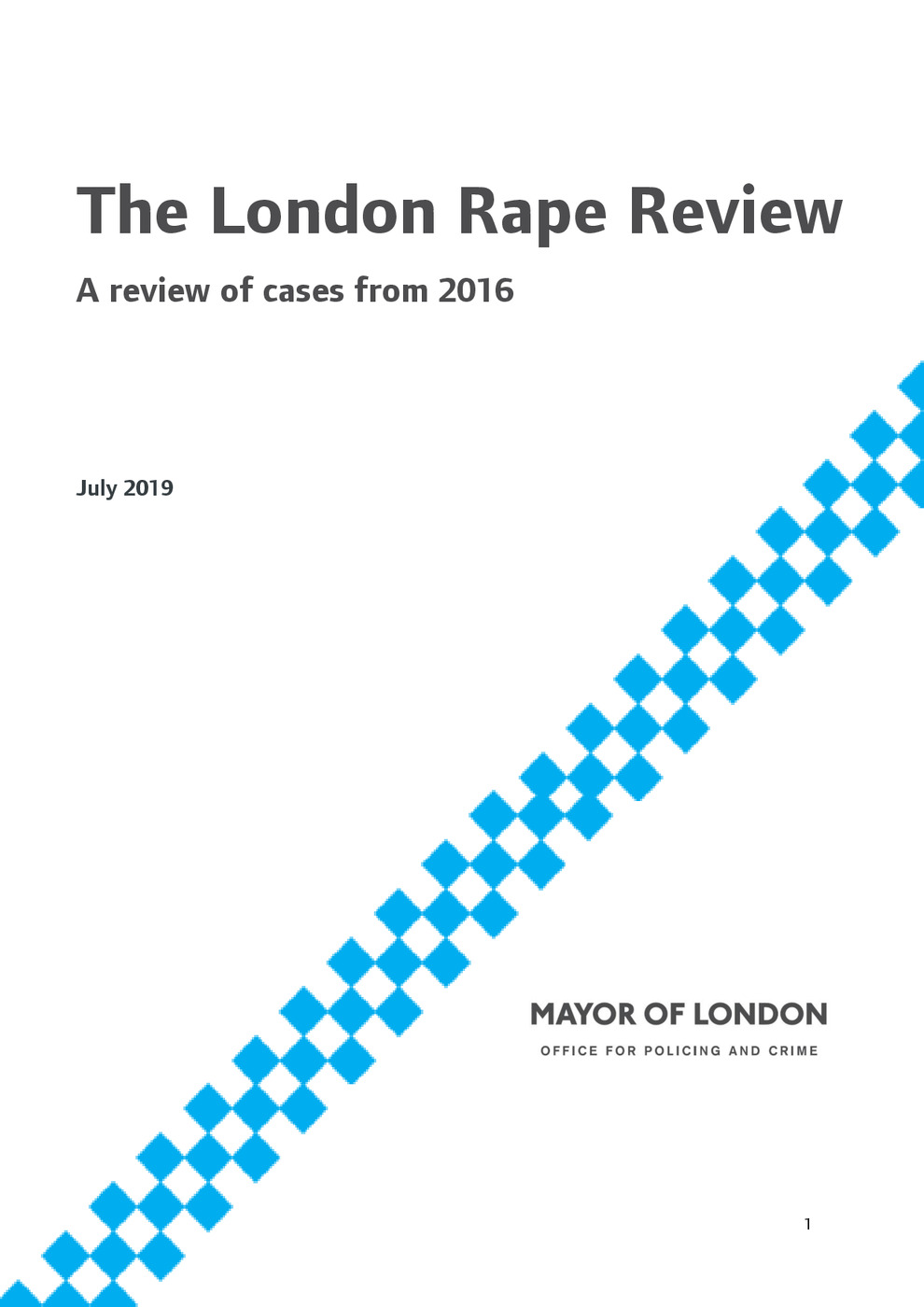 The London Rape Review: Review of Cases from 2016 